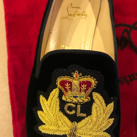 Christian Louboutin gold spikes beatiful loafers good pre own condition 39 - Picture 6 of 15